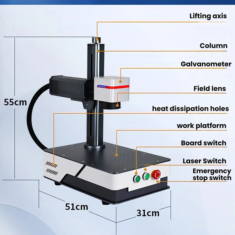Fiber Laser Marking Machine 30W - WaveTopSign 20W/30W 광섬유 레이저 마킹 장비,