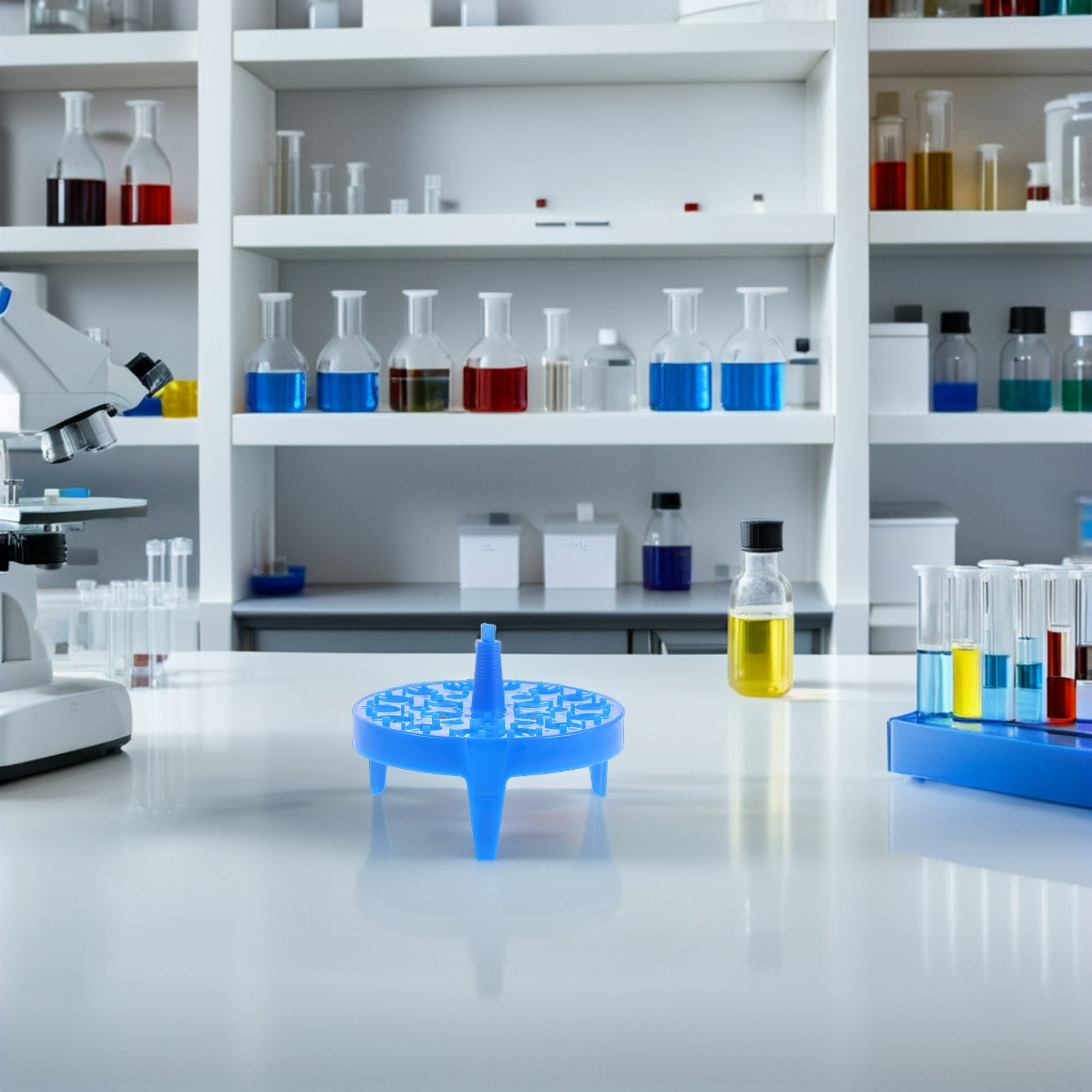플라스틱 재질의 실험용 튜브 랙 6개 세트, 둥근 형태 - Lab Equipment 리뷰 및 가격