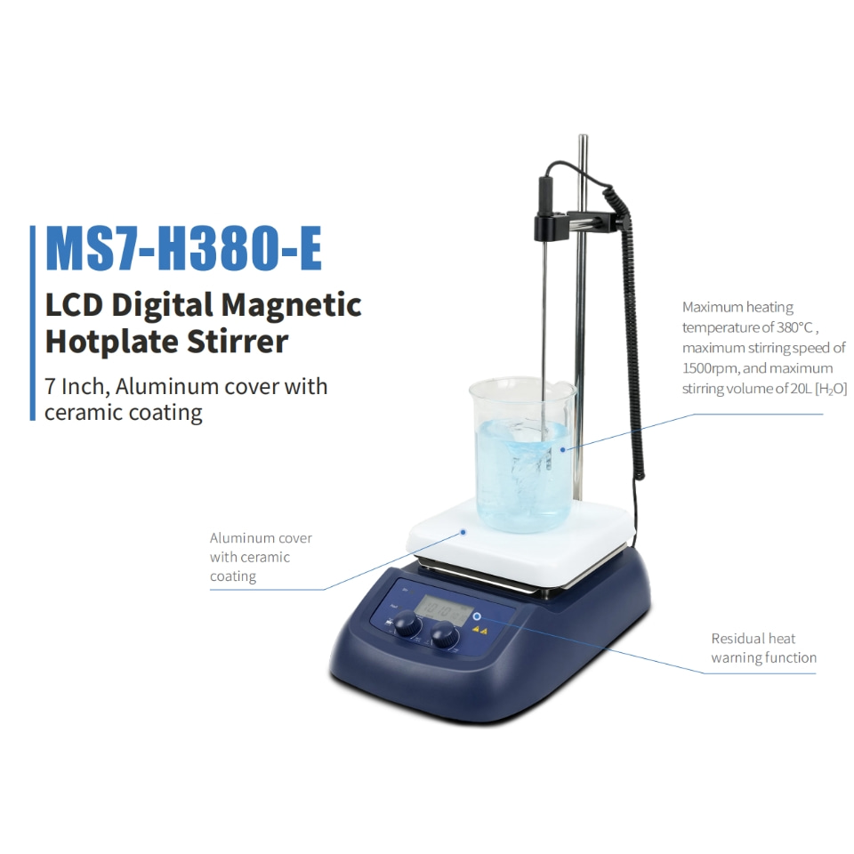 MS7-H380-E 실험실용 핫플레이트 자기 교반기,  - Lab Magnetic Stirrer Hot Plate 리뷰 및 가격