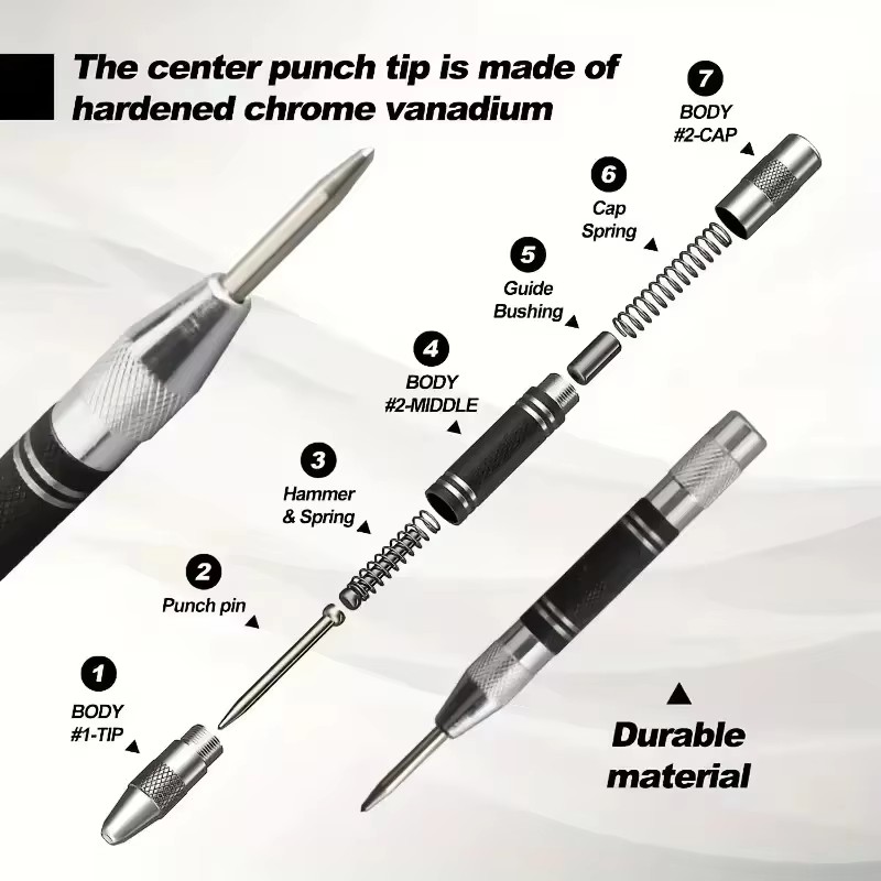 자동 센터 펀치, 구멍 표시기, 목재/금속/강철용, 스 - Industrial Tools 리뷰 및 가격