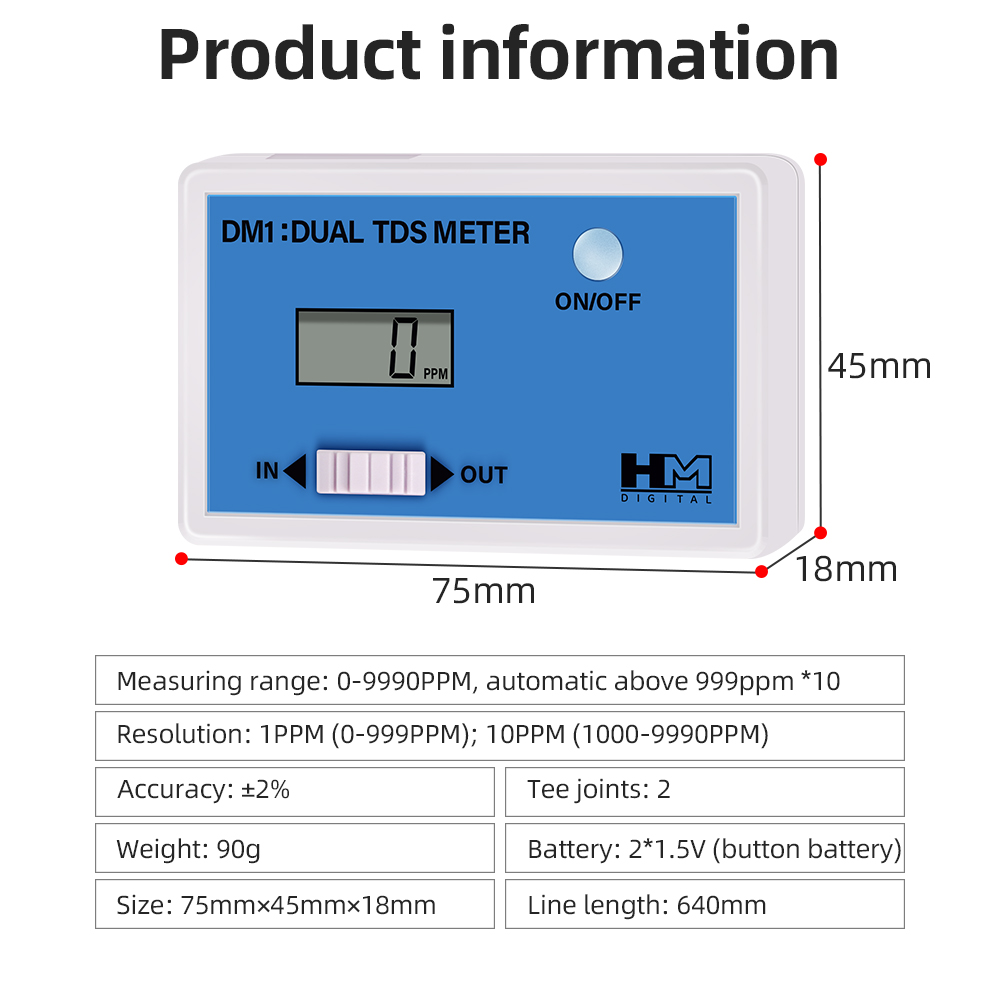 디지털 수질 테스터 듀얼 프로브 온라인 TDS 감지기  - Ph Meter Digital Water Tester 리뷰 및 가격