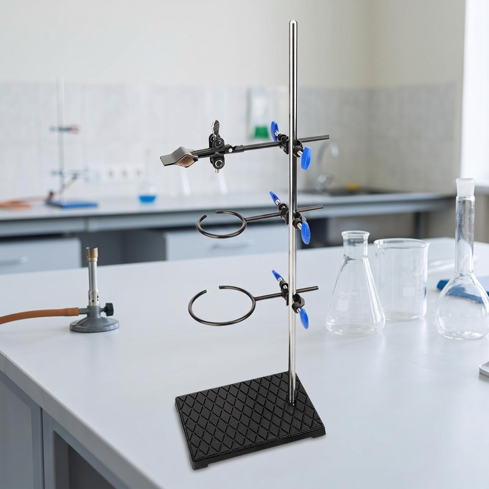 학생 실험 장비용 사각형 받침대와 파란색 손잡이 링이  - Lab Equipment 리뷰 및 가격